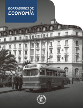 Portada de la colección Borradores de Economía, que evoca la historia del Banco de la República.