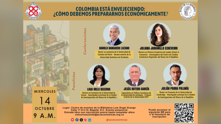 Imagen evento COLOMBIA ESTÁ ENVEJECIENDO: ¿CÓMO DEBEMOS PREPARARNOS ECONÓMICAMENTE?